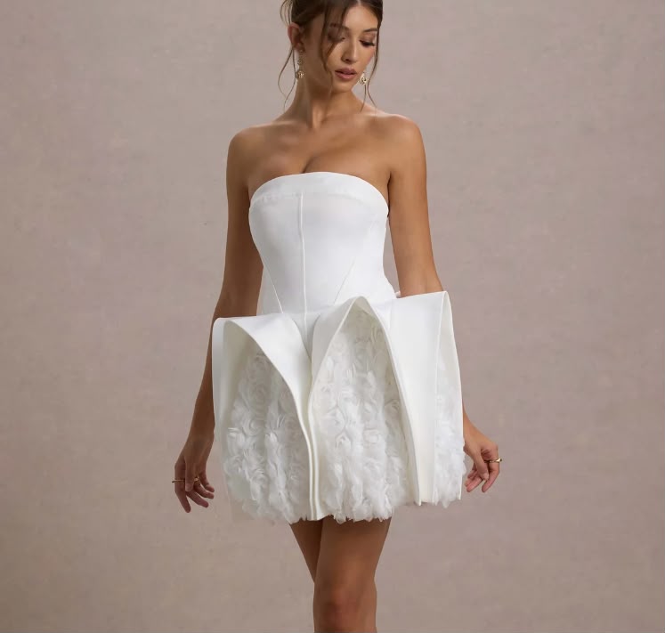 White Floral Lace Illusion Midi Dress
