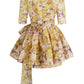 Citrine Abstract Print Mini Dress
