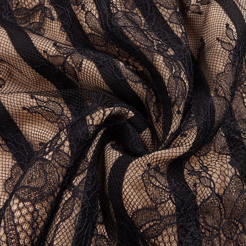 Black Lace Corset Mini Dress