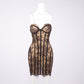 Black Lace Corset Mini Dress