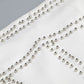 White Rhinestone Embellished Bubble Hem Dress