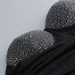 Black Crystal Bustier Bubble Hem Dress