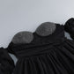 Black Crystal Bustier Bubble Hem Dress