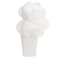 White One-Shoulder Structural Ruffle Dress