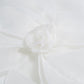 White One-Shoulder Structural Ruffle Dress