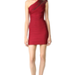 One Shoulder Bandage Red Mini Dress