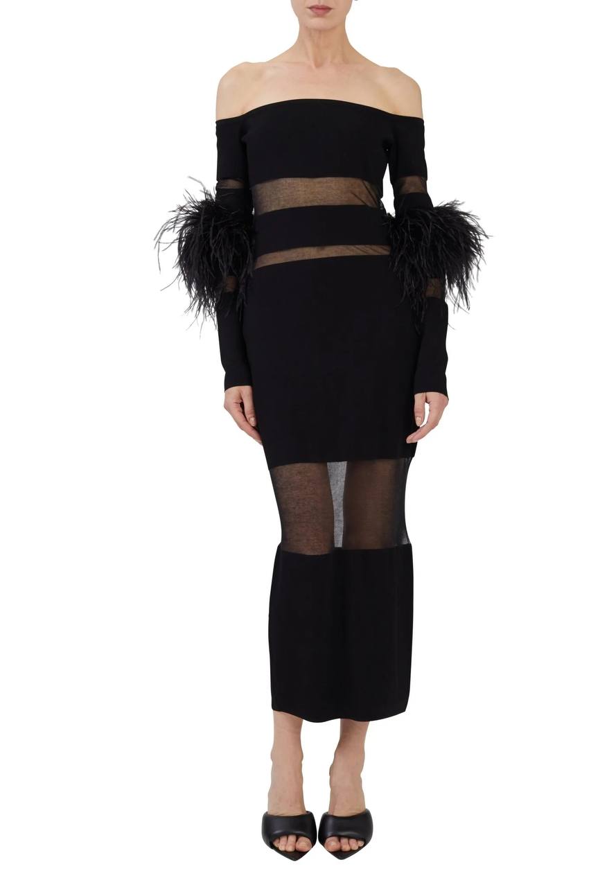 The Off-Shoulder Midi Dress