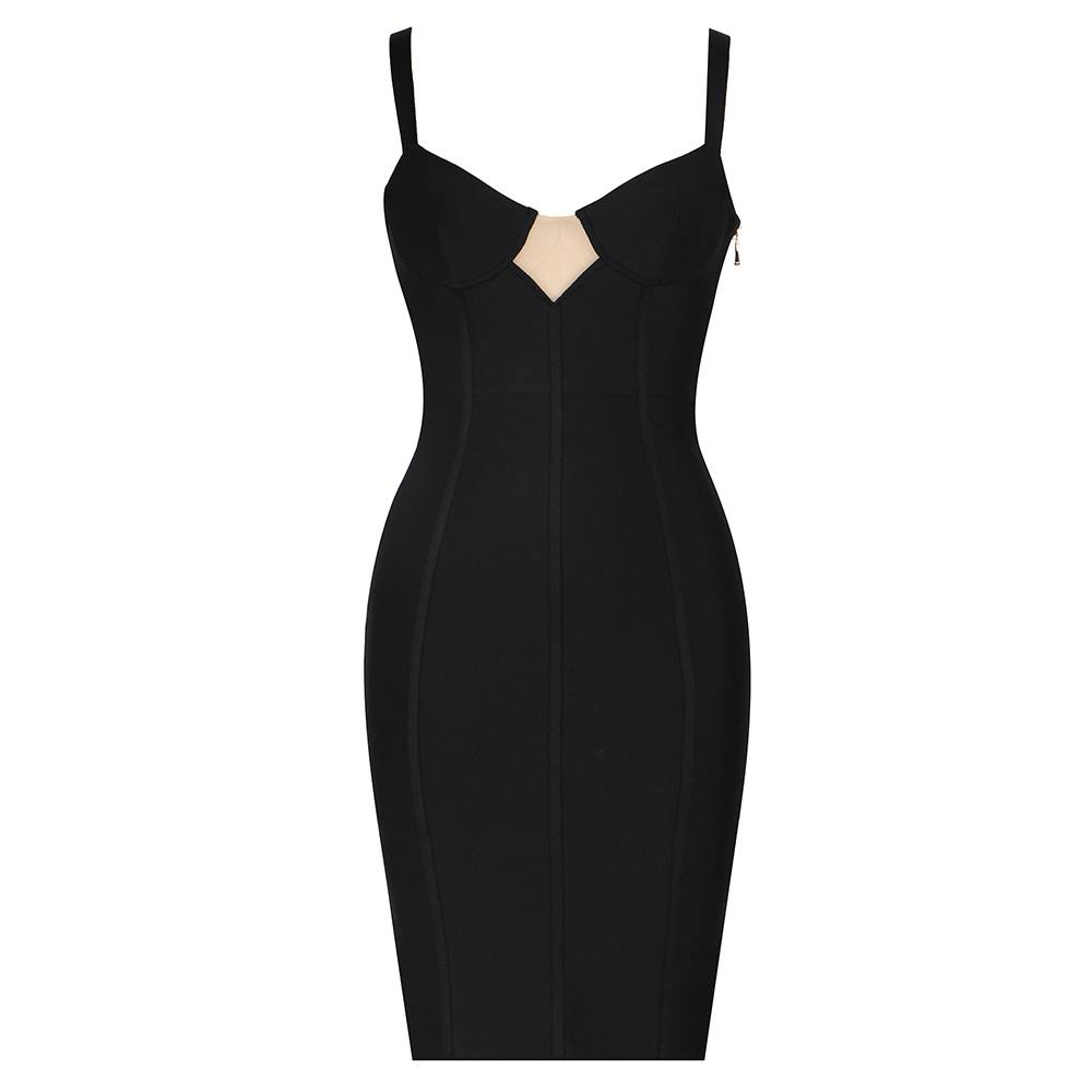 The Fashion Black Dress With Little See Through