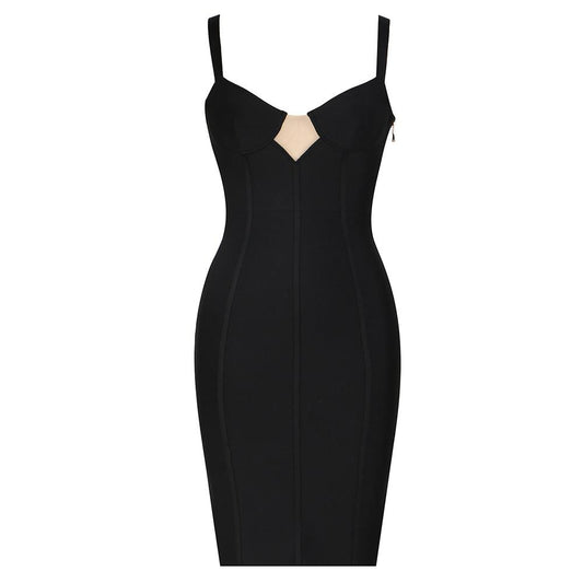 The Fashion Black Dress With Little See Through