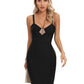 The Fashion Black Dress With Little See Through