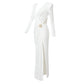 The Elegant Hollow-Out White Dress