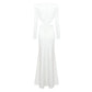 The Elegant Hollow-Out White Dress