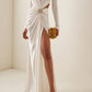 The Elegant Hollow-Out White Dress