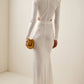 The Elegant Hollow-Out White Dress