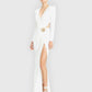 The Elegant Hollow-Out White Dress