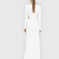 The Elegant Hollow-Out White Dress