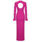 The Cut-Out Maxi Bandage Dress In Pink