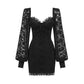 Backless Puff Sleeve Mini Dress