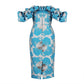The Blue Luxe Midi Dress