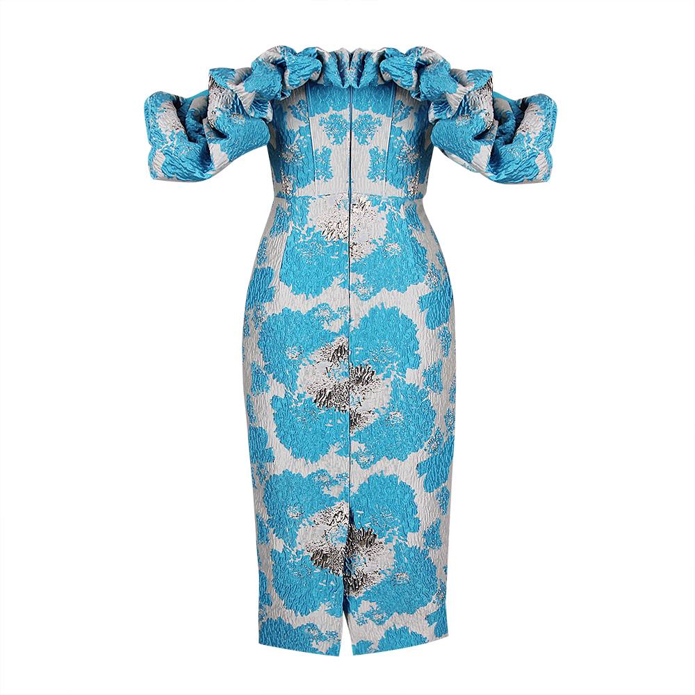 The Blue Luxe Midi Dress