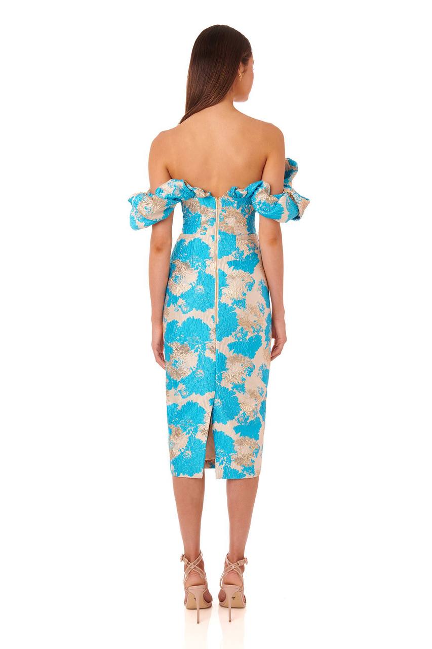 The Blue Luxe Midi Dress