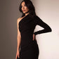 The One-Shoulder Bodycon Black Dress