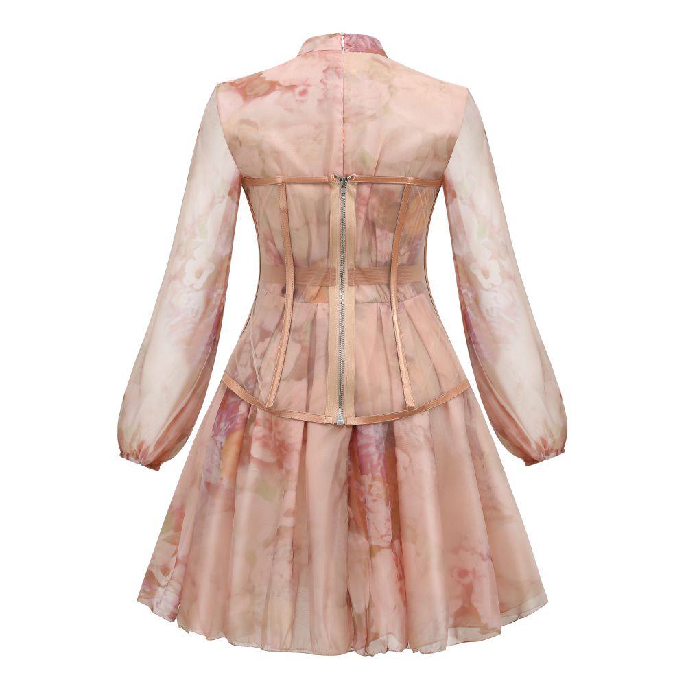 Corset Fit And Flare Dress