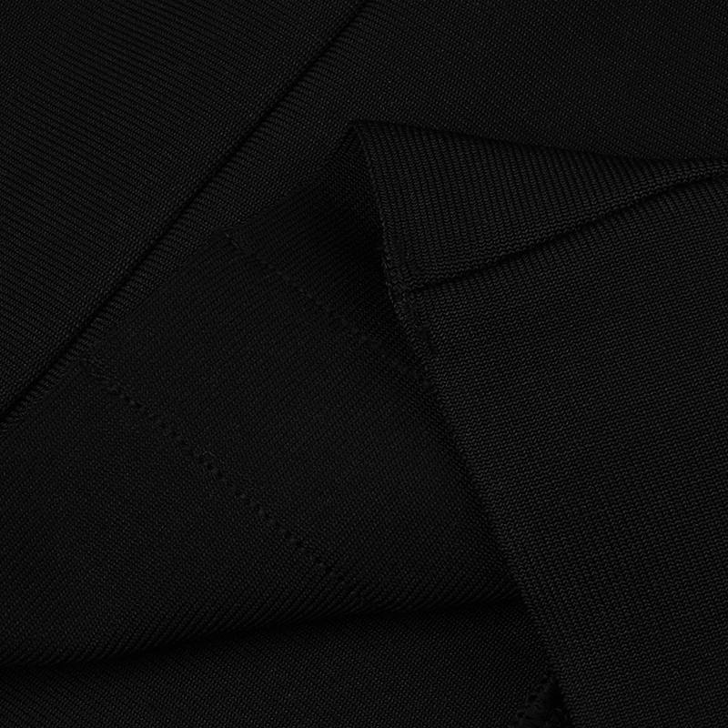 Hadley Puff Sleeve Eyelet Trim Button Down Dress in Black
