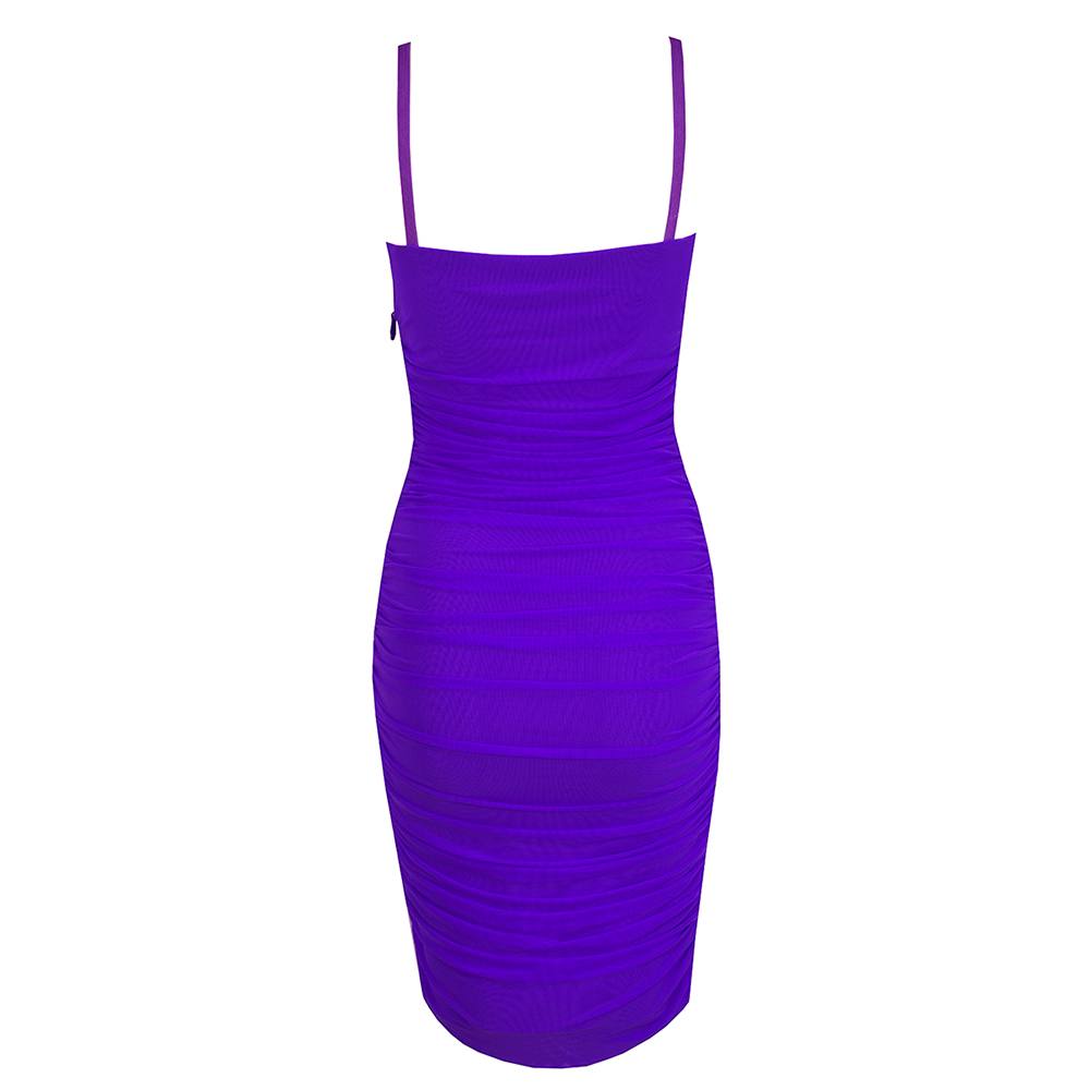 Ruched Corset Mini Dress In Purple
