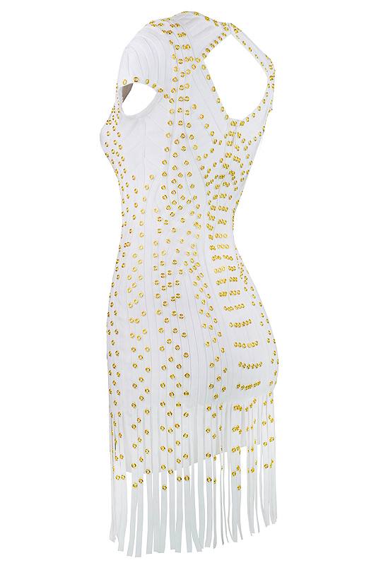 Short Sleeve White Mini Dress