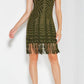 Short Sleeve Green Mini Dress