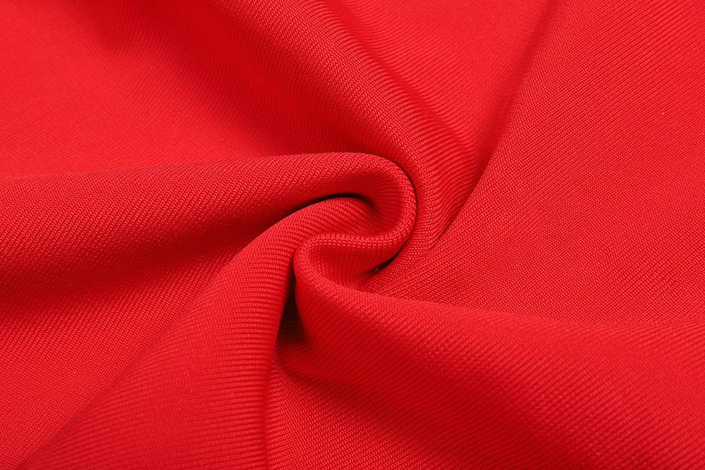 Red Sleeveless Midi Dress