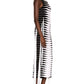 Kaira Tassel Maxi Dress in Black