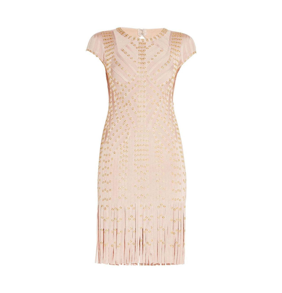 Short Sleeve Pink Mini Dress