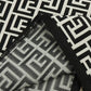 Geometric Jacquard Print Crop Top and Skirt Set In Black and White